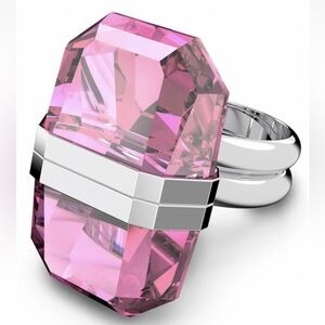 NWT Swarovski Elegant Pink and Silver Ring.